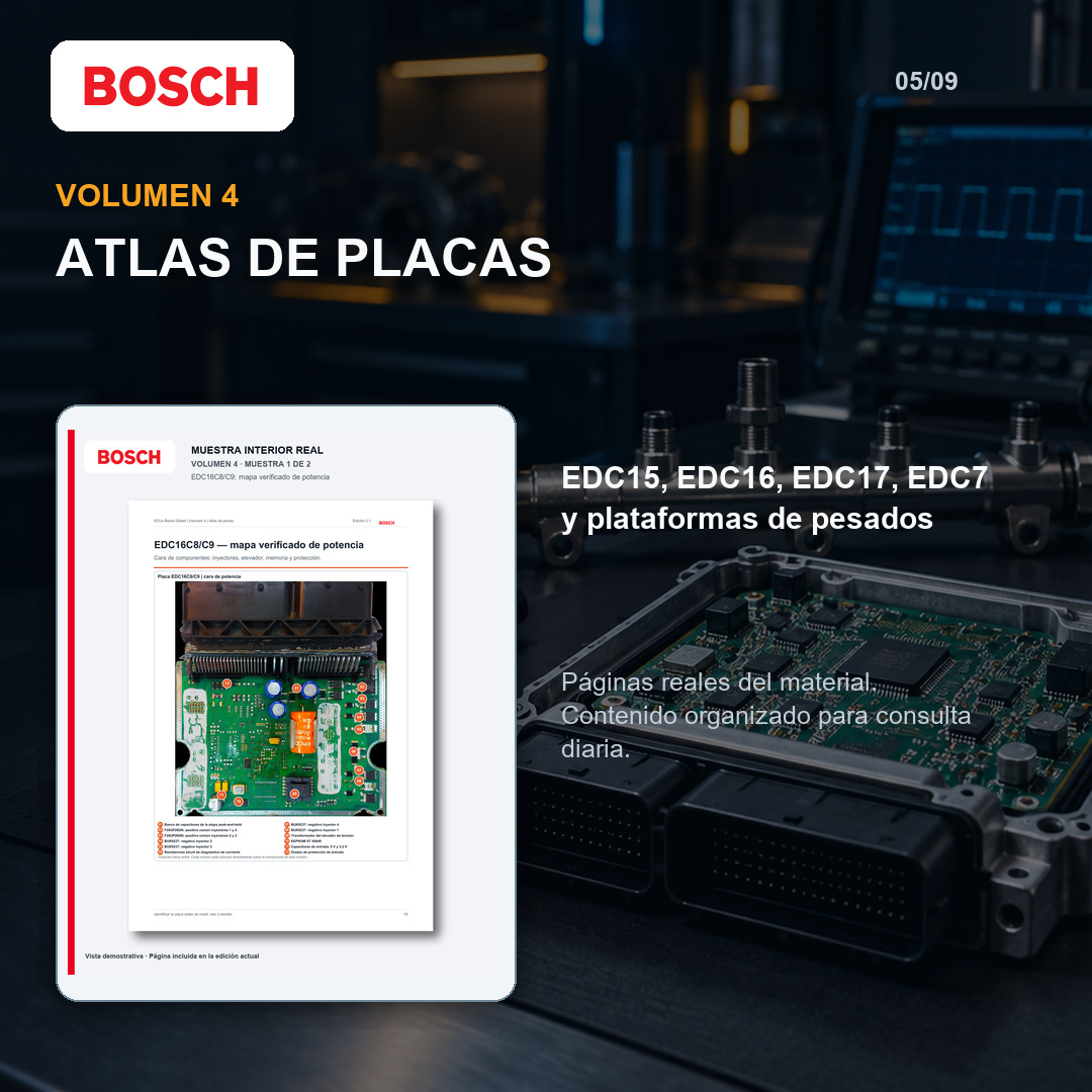 Vista de ECU BOSCH DIÉSEL PRO