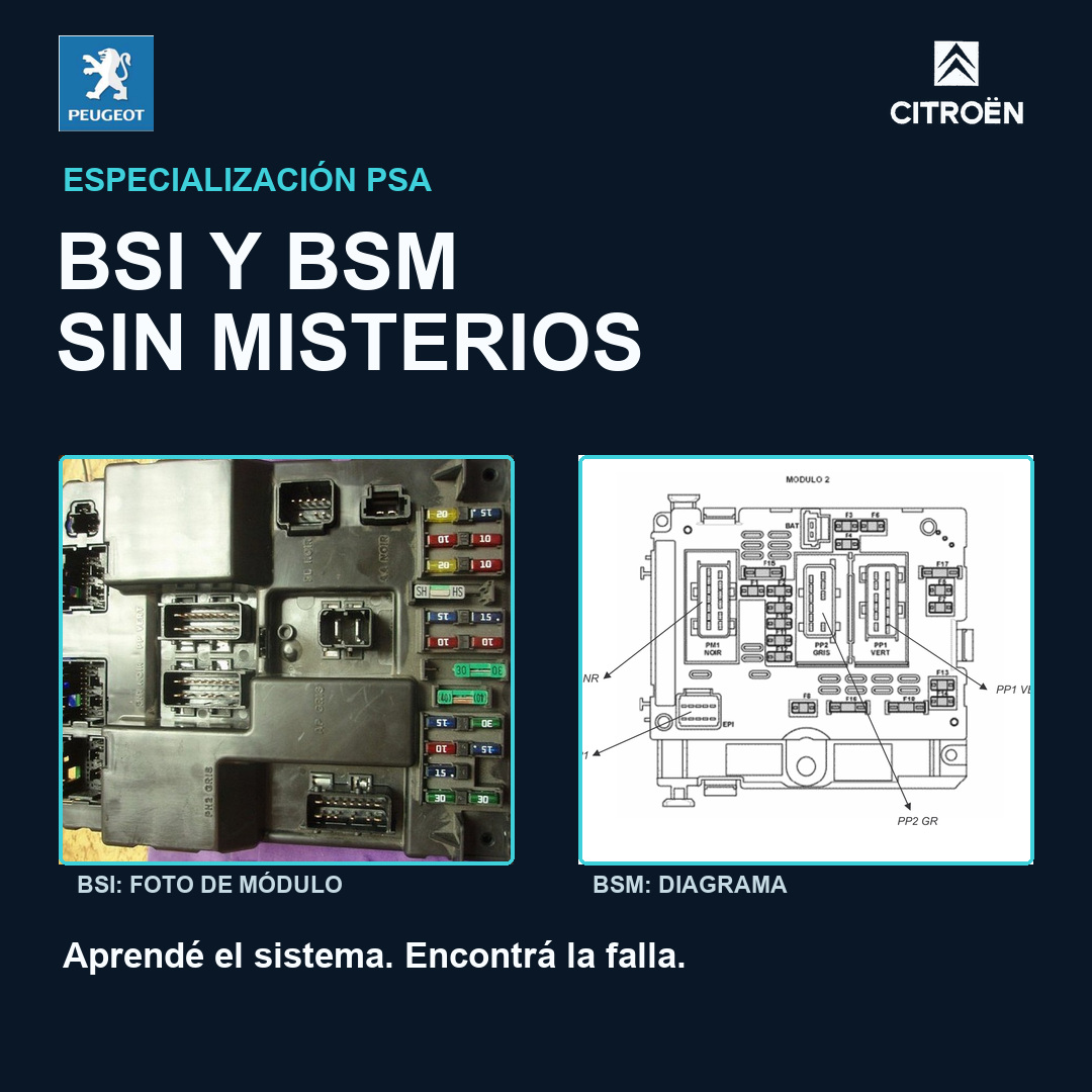Vista de Curso de Fusileras Electrónicas del Grupo PSA — Citroën y Peugeot